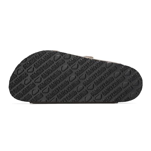 Project Cloud 100% Genuine Leather Flat Sandals For Women 2026 Cork Footbed Womens Sandals with Memory Foam and arch support Vacation Essentials Slides for Women Footwear (Venita) thumbnail 6