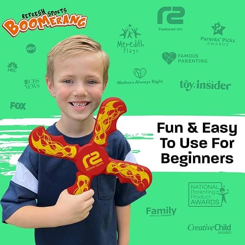 Boomerang for Kids - Toys For Ages 8-13 Boys & Girls - Fun & Easy To Use - Easter Basket Stuffers for Kids 6 7 8 9 10 + Year Old Boy Gifts - Best Easter Gifts & Summer Birthday Gift Ideas for All Ages thumbnail 2