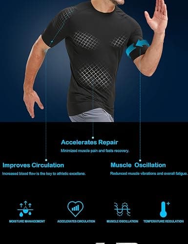 Dalavch 5 Pack Men’s Compression Shirts Short Sleeve Cool Dry Sports Athletic Workout Base Layer Undershirt T-Shirt Tops thumbnail 3