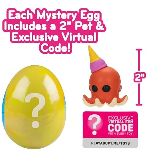 Adopt Me! Mystery Pets Blind Box Assorted 2-Pack - Series 5 - Exclusive Virtual Item Game Code - Collectible Mini Animal Toy Figure, Styles Vary - Christmas Stocking Stuffer Gift for Kids, Girls, Boys thumbnail 2
