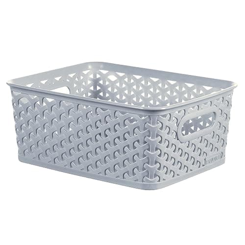 Curver My Style Small Rectangular Storage Basket 4L - Blue (Pack of 4) thumbnail 4