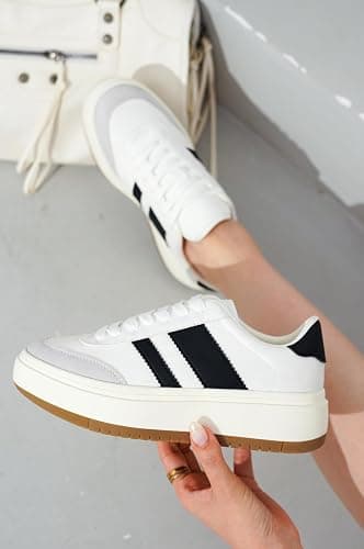 Project Cloud Platform Sneakers for Women - Lightweight Memory Foam Insole Womens Sneakers - Non-Slip Fashion Sneakers for Women Footwear - Women's Fashion Platform Shoes (Nita) thumbnail 2