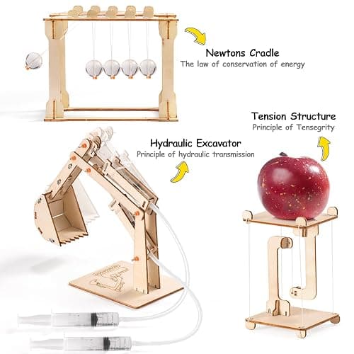 STEM Science Kits for Kids Age 8-10 8-12, Wood Building Crafts Kits for Boy | STEM Toys for Ages 8-13 9 10 11 12-14 Year Old Gifts Ideas, Science Engineering Experiment Kit 5-7, 3D Puzzles Projects 10-12 thumbnail 5