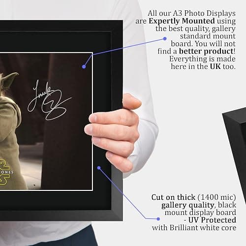 HWC Trading Star Wars Episode 2 - Attack of the clones Scene 3 Gifts Printed Signed Autograph Picture for Movie Memorabilia Fans - 16" x 12" Framed thumbnail 4