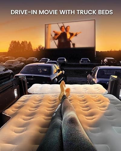 Inflatable Truck Bed Mattress for Tacoma Truck Air Mattress 5ft-5.5ft for Mid-Size Pickup with Detachable Tailgate Extension​, Honda Ridgeline Jeep Gladiator JT,Space-Optimized Design, Built in Pump thumbnail 6