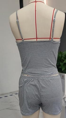 Women 2 Piece Pajama Set Cute Pj Sets Floral Print Lace Trim Cami Tank Top Shorts Teen Girls Sleepwear thumbnail 7