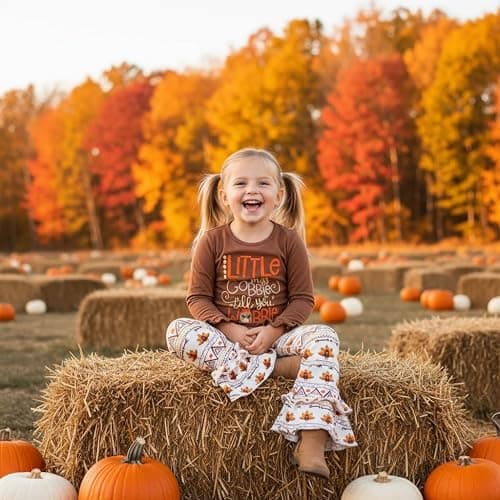 Unique Baby 2 Piece Girls Double Ruffle Leggings and Long Sleeve Shirt Clothes Set Kid and Toddler Girl Outfit thumbnail 7
