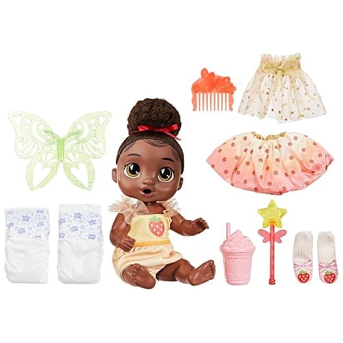 Baby Alive Fairy Fashions Berry Boo Doll with Clothes Accessories, Black Hair, 11 Inches, Kids Toys, Ages 3+ (Amazon Exclusive) thumbnail 11