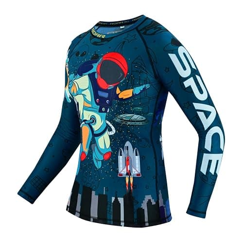 ROAR-INT MMA Rash Guard & BJJ Shorts Set Kids Fight Training Grappling Wear Jiu Jitsu Gi Trunks Outfit Set thumbnail 3