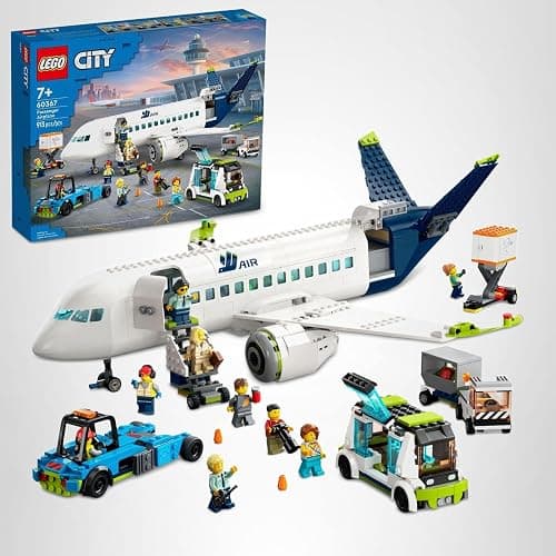 LEGO City Passenger Airplane Toy - Building Set for Boys & Girls, Ages 7+ - Educational Gift for Kids - W/Buildable Vehicle Toys & 9 Minifigures - 60367 thumbnail 8