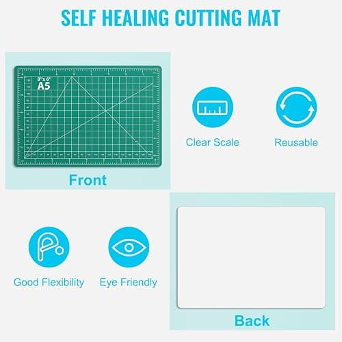 DIYSELF Exacto Knife Set, 2 Pcs Craft Knife with 40 Pcs Hobby Knife Replacement Blades, Hobby Knives Kit for Scrapbooking, Stencil, Fondant, Paper, Sharp Precision Knives for Art Carving thumbnail 5