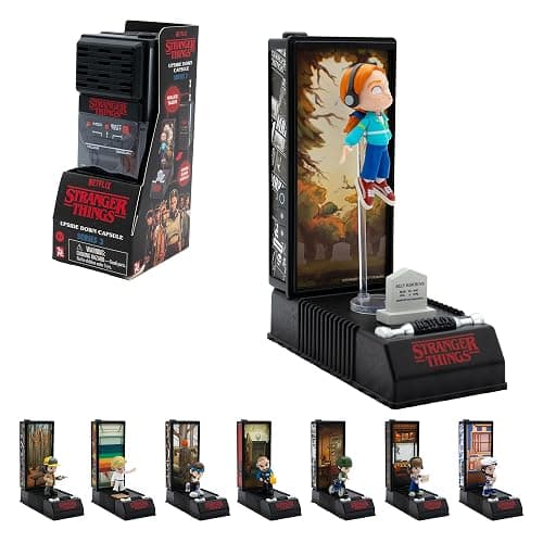 YuMe Stranger Things Walkie Talkie Collectible | Upside Down Capsule Series 3 Surprise Mini Figure & Display Stand | Netflix Merchandise | Kids, Adults & Series Fans Toy Gift | Get All 8 Characters - Image 1