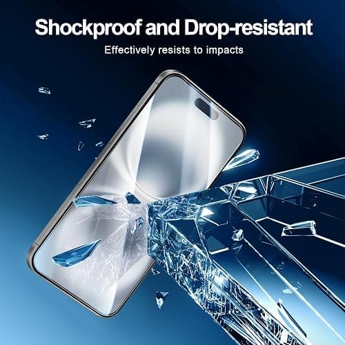 NEW'C 3x Screen Protector for iPhone 16 Plus (6.7 inches)+ 3x Camera Lens Protector, Sensor Protection, Case Friendly Tempered Glass Film + Dust Plug- Easy installation tool include thumbnail 6