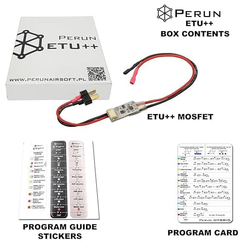 Perun Mosfet Upgrade for AEG Airsoft Rifle V2 Tokyo Marui Gearbox V3 and G&G ETU Gearbox Upgrades - Programmable Fire Modes, Precocking, DMR Mode thumbnail 5
