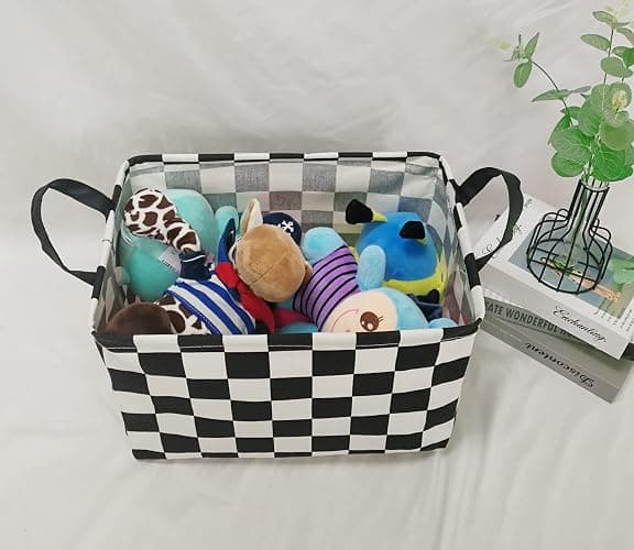 MAIZMZ Rectangular Storage Basket Collapsible Organizer Bin Waterproof Toy Box for Organizing Home/Dorm/Kitchen/Pet/Office/Closet/Shelf/Gift Baskets thumbnail 2