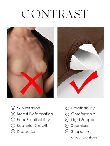 Darong Womens Padded Tube Tops Bulit in Bra Strapless Crop Tops Bandeau Double Lined Basic Going Out Tank Top thumbnail 3