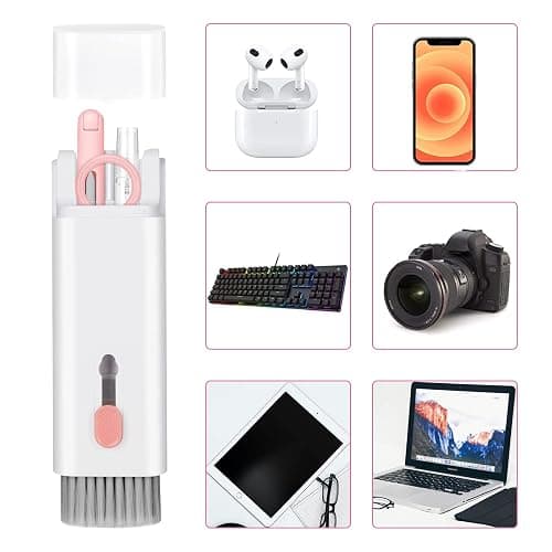 7-in-1 Electronic Cleaner Kit,Keyboard Cleaner,Laptop Cleaner Kit for Monitor, Cell Phone, Headset, Lego, Laptop Camera Lens (Pink) thumbnail 4