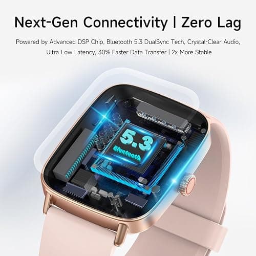 Smart Watch for Women, 1.85" HD Smartwatch Compatible iPhone/Samsung/Android (Answer/Make Calls), 100+ Sport Modes Fitness Tracker with Heart Rate/Sleep/SpO2 Monitor, IP68 Waterproof, with 2 Bands thumbnail 6