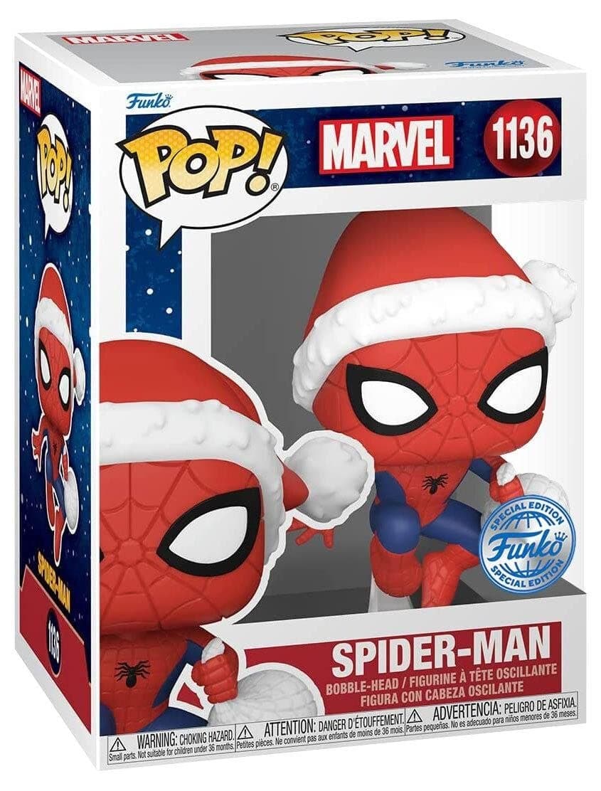 Funko PoP! Marvel - Spider-Man in Hat Year of The Spider Vinyl Figure, 10 cm Size - Image 1