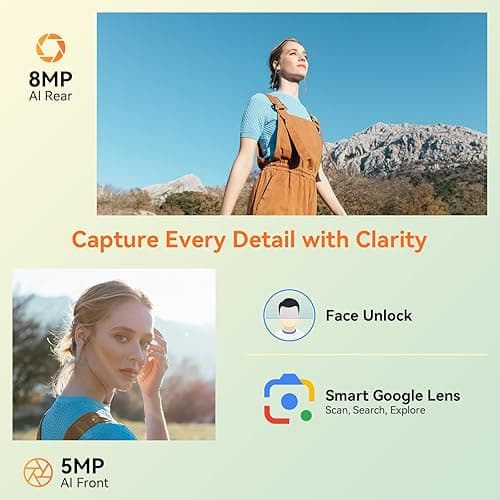 KINGRID Tablet 10 inch,Android 15 Tablet–Gemini AI,24GB RAM+256GB ROM+2TB,Keyboard & Pen Bundle,Octa-Core, Widevine L1,5G WiFi,Bluetooth 5.0,Smat Lens,2-Year Warranty-Grey thumbnail 8