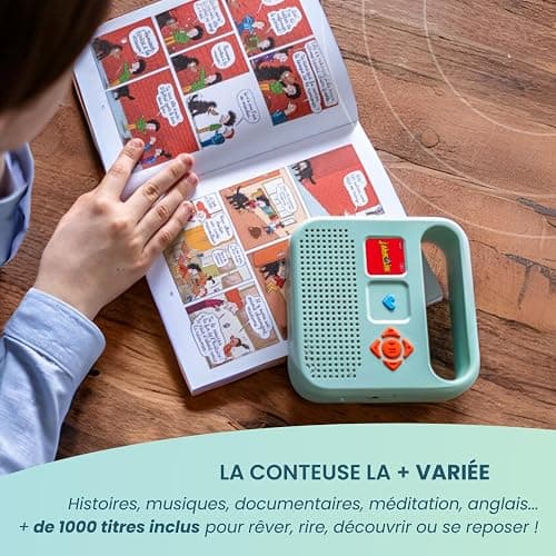 Merlin - Boîte à Histoires avec 1000 titres Inclus - Contenus Bayard Milan & Radio France - 3-12 Ans - Vert Amande - Version 2 thumbnail 5