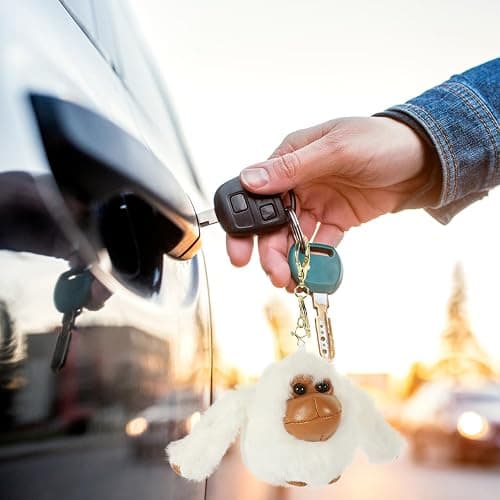 LUOZZY 2 Pcs Plush Gorilla Panda Keychain Cartoon Animal Keychain Plush Doll Keyrings Bag Backpack Hanging Charms thumbnail 7