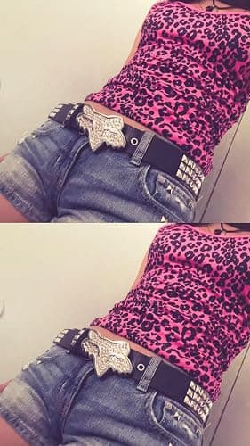 2000s Clothing for Women Emo Cheetah Print Top y2k Grunge Tank Tops Vintage Sleeveless Baby Tees Acubi Alt Clothes thumbnail 4