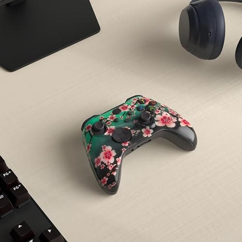 DreamController Cherry Blossom Custom X-box Controller Wireless compatible with X-box One/Series X/S Proudly Customized in USA with Permanent HYDRO-DIP Printing (NOT JUST A SKIN) thumbnail 2