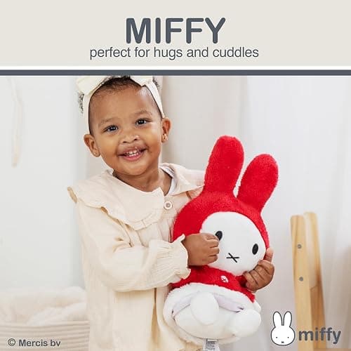 Kids Preferred Miffy Winter Plush Toy, Sitting Dutch Bunny by Dick Bruna, Soft Stuffed Animal Plushie for Girls & Boys - 13 Inches thumbnail 4