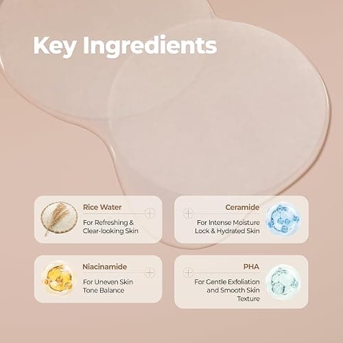 LUSOM Fermented Rice Essence Glow Toner Pad, 80 Pads (5.07 fl.oz/150ml) | Korean Skincare, Rice Essence, Toner Pads, Deep Hydrating & Soothing, Daily Care, For Sensitive Skin, Cooling & Gentle Care thumbnail 4