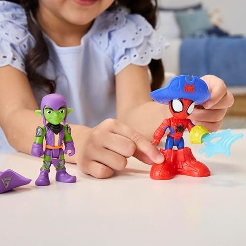 SPIDEY AND HIS AMAZING FRIENDS Marvel Water-Webs Webs Ahoy Bubble Pirate Ship Toy, 3-Inch Action Figures & Boat Playset, Super Hero Toys,, Ages 3+ thumbnail 15