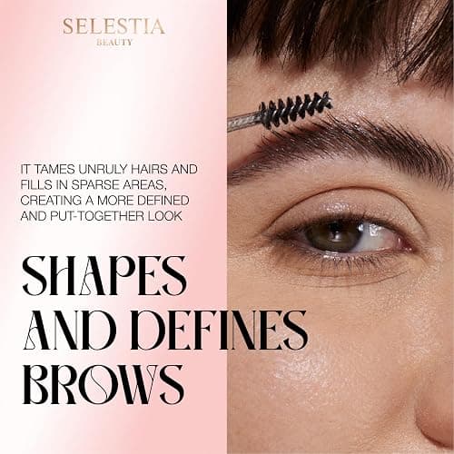 SELESTIA BEAUTY Clear Eyebrow Gel – Long-Lasting Formula for Strong Hold & Natural Finish, Clump & Flake Free – Taming & Defining Brow Lamination Gel, 0.095 fl.oz. – Strong As You Are thumbnail 4