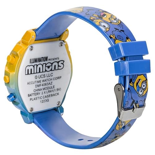Minions Kids Watch – Flashing Dial Lights, LCD Display, Adjustable Comfortable Strap, Collectible Tin – Perfect for Boys and Girls thumbnail 10
