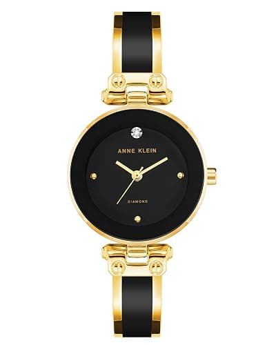 Anne Klein Women's Genuine Diamond Dial Bangle Watch - Image 1