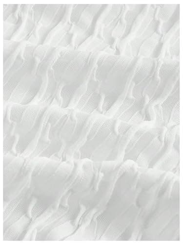 SweatyRocks Women's Bowknot Backless Ruffle Camisole Textured V Neck Sleeveless Summer Tops thumbnail 4