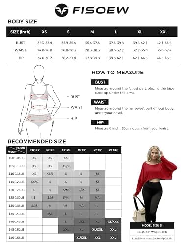 Fisoew Womens Off The Shoulder Cropped Tops Batwing Long Sleeve Loose Fit Summer Boat Neck Workout T Shirts thumbnail 6