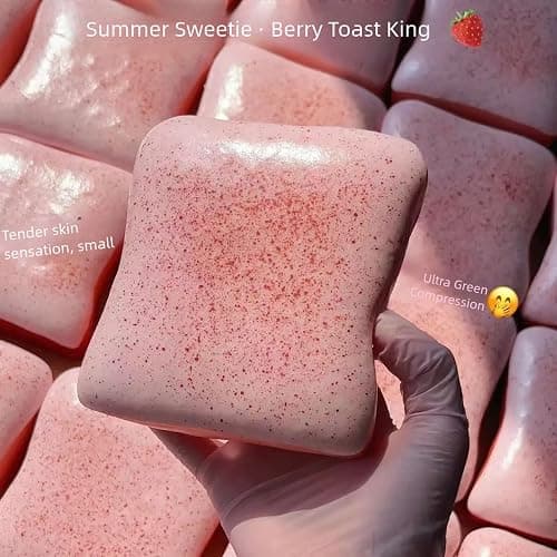 Sticky Bread Butter, Slow Rising, Food Squishys, Realistic Shaped, Slow Rise Squishys, Glitter Moldable Toys, Squeeze Food Toy for Adults thumbnail 4