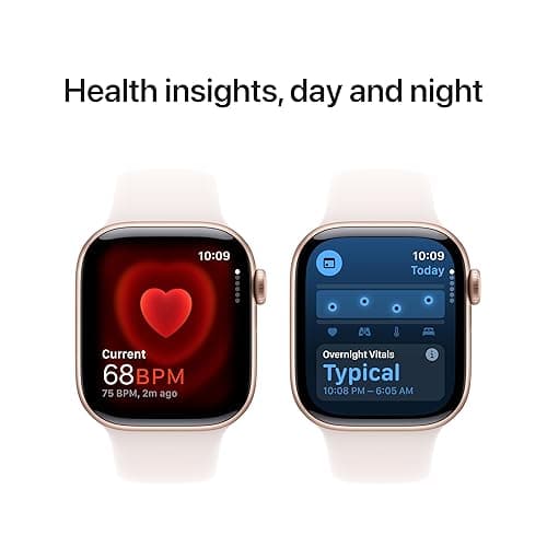 Apple Watch Series 10 [GPS 42mm case] Smartwatch with Rose Gold Aluminum Case with Light Blush Sport Band - S/M. Fitness Tracker, ECG App, Always-On Retina Display, Water Resistant thumbnail 6