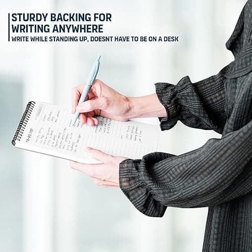 Of a Happy Kind To Do List Notepad: With Multiple Functional Sections - 6.5 x 9.8 60 Sheets - Spiral Daily Planner Notebook - Task CheckList Organizer Agenda Pad for Work - Note and Todo Organization thumbnail 6