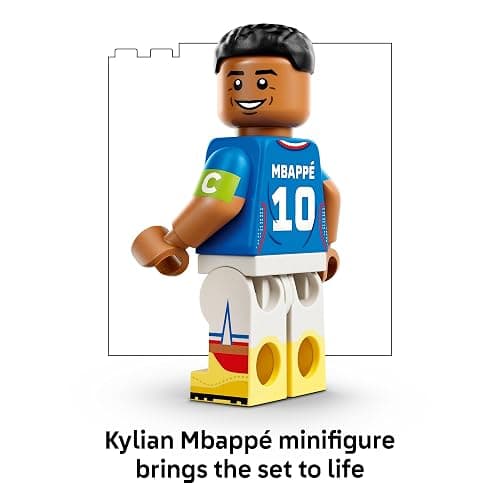 LEGO Editions Kylian Mbappé – Soccer Highlights - Building Set for Boys & Girls, Ages 10+ - Collectible Soccer Gift with Plaque - Kids Bedroom or Shelf Decor - 43013 thumbnail 5