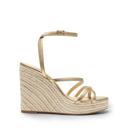 DREAM PAIRS Strappy Espadrille Platform Wedge Sandals for Women Dressy Summer, Comfortable Open Toe Sandals with Cushioned Insole and Ankle Strap Buckle thumbnail 4