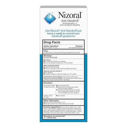 Nizoral Anti-Dandruff Shampoo with 1% Ketoconazole, Fresh Scent, 7 Fl Oz thumbnail 10