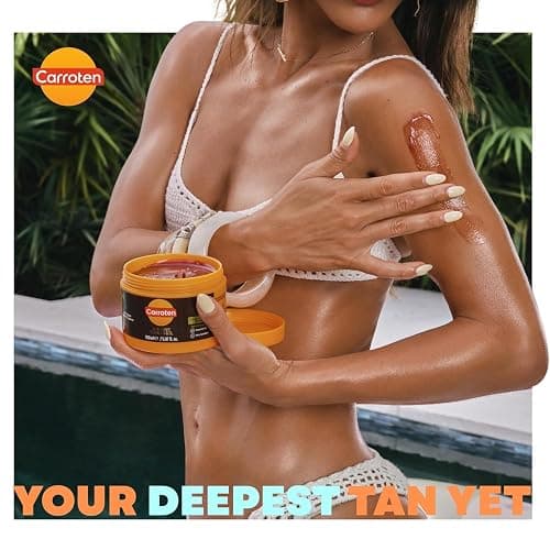 Carroten Intensive Tanning Gel | Browning Tan Accelerator | Non-Greasy, Water-Resistant with Carrot and Coconut Oil | Vitamin A & E For Moisture & Hydration | Made in Greece | 5 Fl Oz thumbnail 6