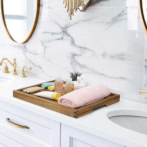 VaeFae Acacia Bed Table Tray, Wooden Breakfast Tray with Folding Legs, Bed Tray for Eating and Laptop, Eating Trays for Bedroom thumbnail 7