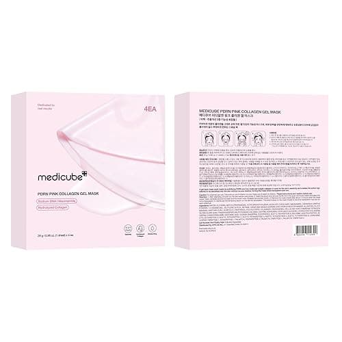 medicube Salmon DNA PDRN pink collagen jelly gel mask | overnight face mask for glass glow skin- elasticity, hydrating, firming and moisturizing | korean skincare, 28g, 4ea thumbnail 9
