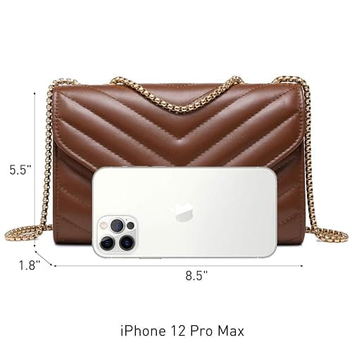 Dasein Women Small Quilted Crossbody Bags Stylish Designer Evening Bag Clutch Purses and Handbags with Chain Shoulder Strap thumbnail 4