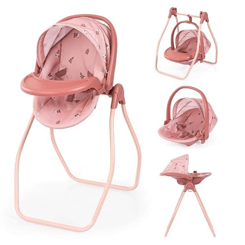 Doll accessories 4-in-1 set Doll high chair, carrier, bed | swing – for a variety of role-play, 3+ years - Image 1