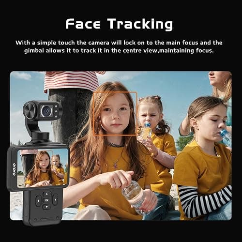 ORDRO Fotocamera Vlogging M5 5K con stabilizzatore a 3 assi a 120° Ultra Wide Angle IR Night Vision 3.5'' Rotatable IPS Screen, Small Vlog Camera with 64G Memory Card for Photography YouTube TikTok thumbnail 2