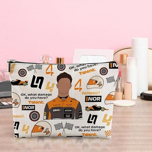 LONGXIN Racing Fans Gifts for Women Girls Makeup Bag Cosmetic Bag thumbnail 6