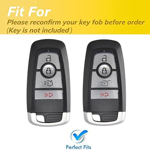 QIXIUBIA Keyless Entry Remote for Ford Key Fob Cover Protective Shell Fits for Ford Edge Escape Expedition Explorer Fusion Mustang Ranger F-150 F-250 (4-Button-A-Pink) thumbnail 2